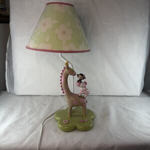 Dora the Explorer 18” 3D Side Table Lamp Zoo Animals Girl’s Nursery Floral Pink